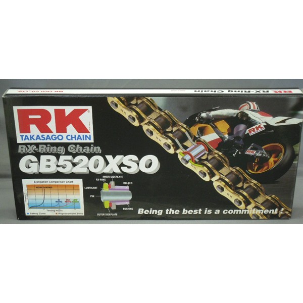 RK Rk gb520xso x 108 chain gold [rx]*